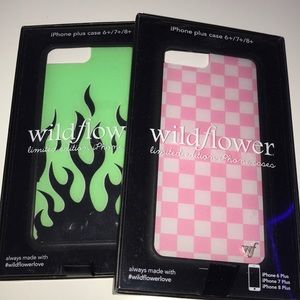wildflower iphone cases! (6+, 7+, 8+) NWT